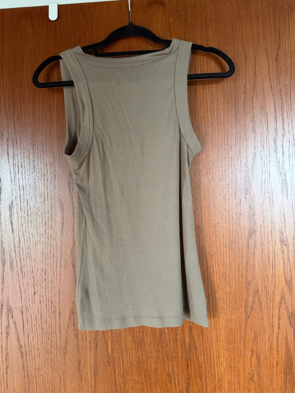 sundays Ribbed Scoop Tank Top - Tan - Picture 3 of 3